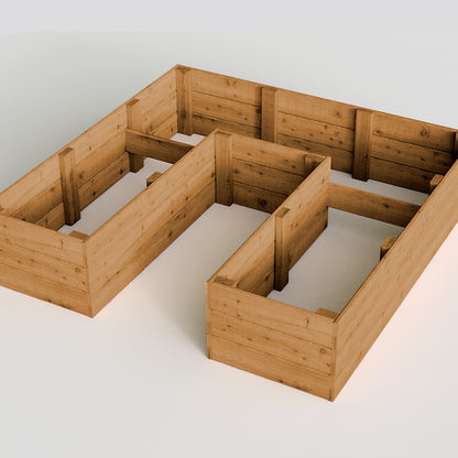 U-shaped Raised Garden Bed 6x6 ft. - 16.5 in deep