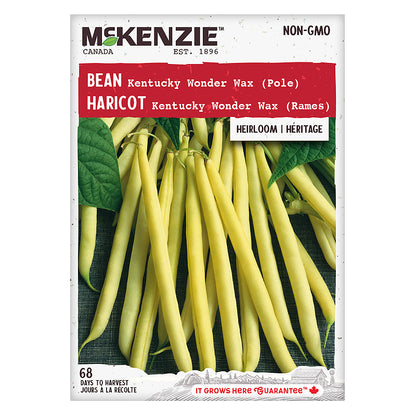 Bean Seeds, Kentucky Wonder Wax Pole