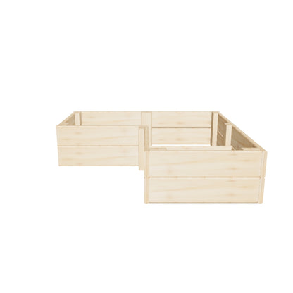 L-shaped Raised Garden Bed 4x4 ft. - 11.0 in deep