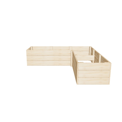 L-shaped Raised Garden Bed 6x6 ft. - 16.5 in deep