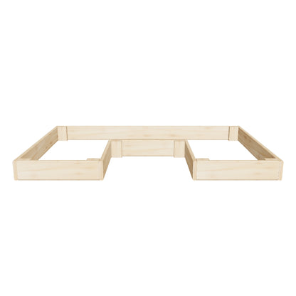 U-shaped Raised Garden Bed 6x4 ft. - 5.5 in deep