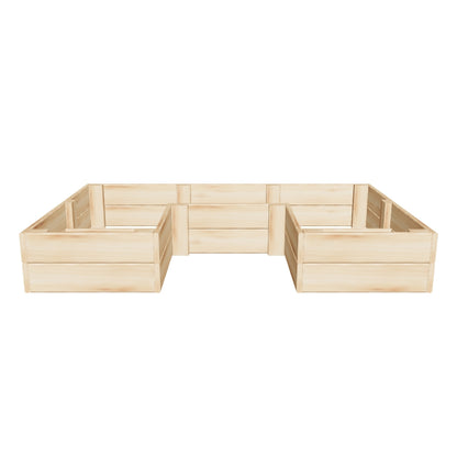 U-shaped Raised Garden Bed 6x4 ft. - 11.0 in deep