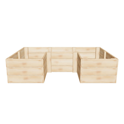 U-shaped Raised Garden Bed 6x4 ft. - 16.5 in deep