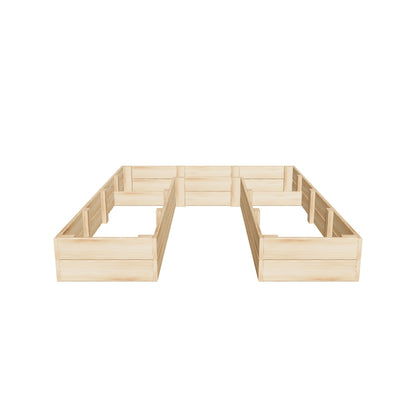 U-shaped Raised Garden Bed 6x8 ft. - 11.0 in deep